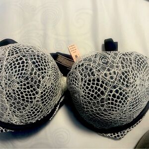 Navy & Royal blue Victorias Secret knit bras 36DD brand new with tags